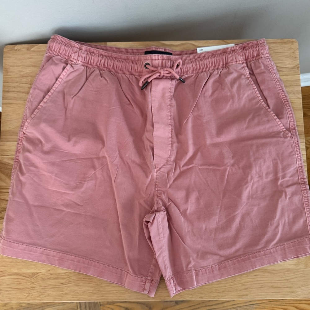 Men’s American Eagle 5.5” Trekker Short L Large Salmon Pink Above the Knee NWT
